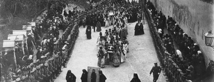 Translation of relics of St. Euphrosyne of Polotsk in 1910 