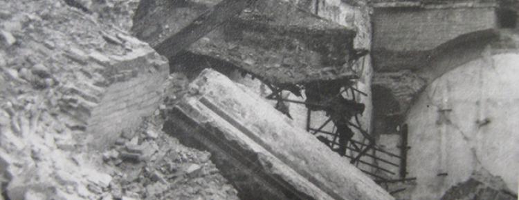 Розбирання руїн Успенського собору. 1940-і рр..