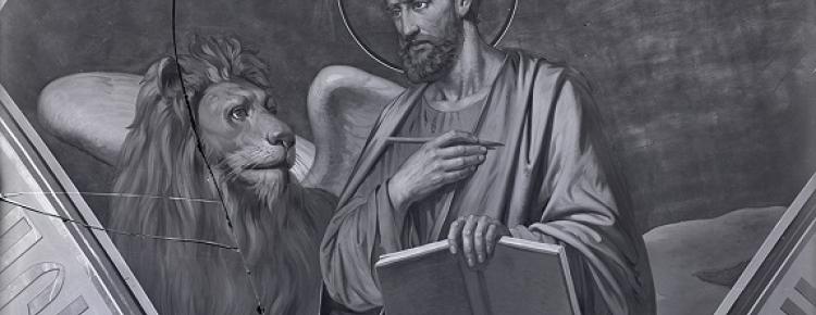 Євангеліст Марк (Марко). Парус головного купола храму (КПЛ-Н-824)