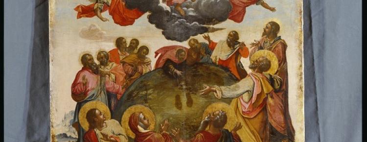 Вознесіння. Ікона празникового ряду головного іконостаса Великої Успенської церкви. 20-ті рр. XVIII ст.